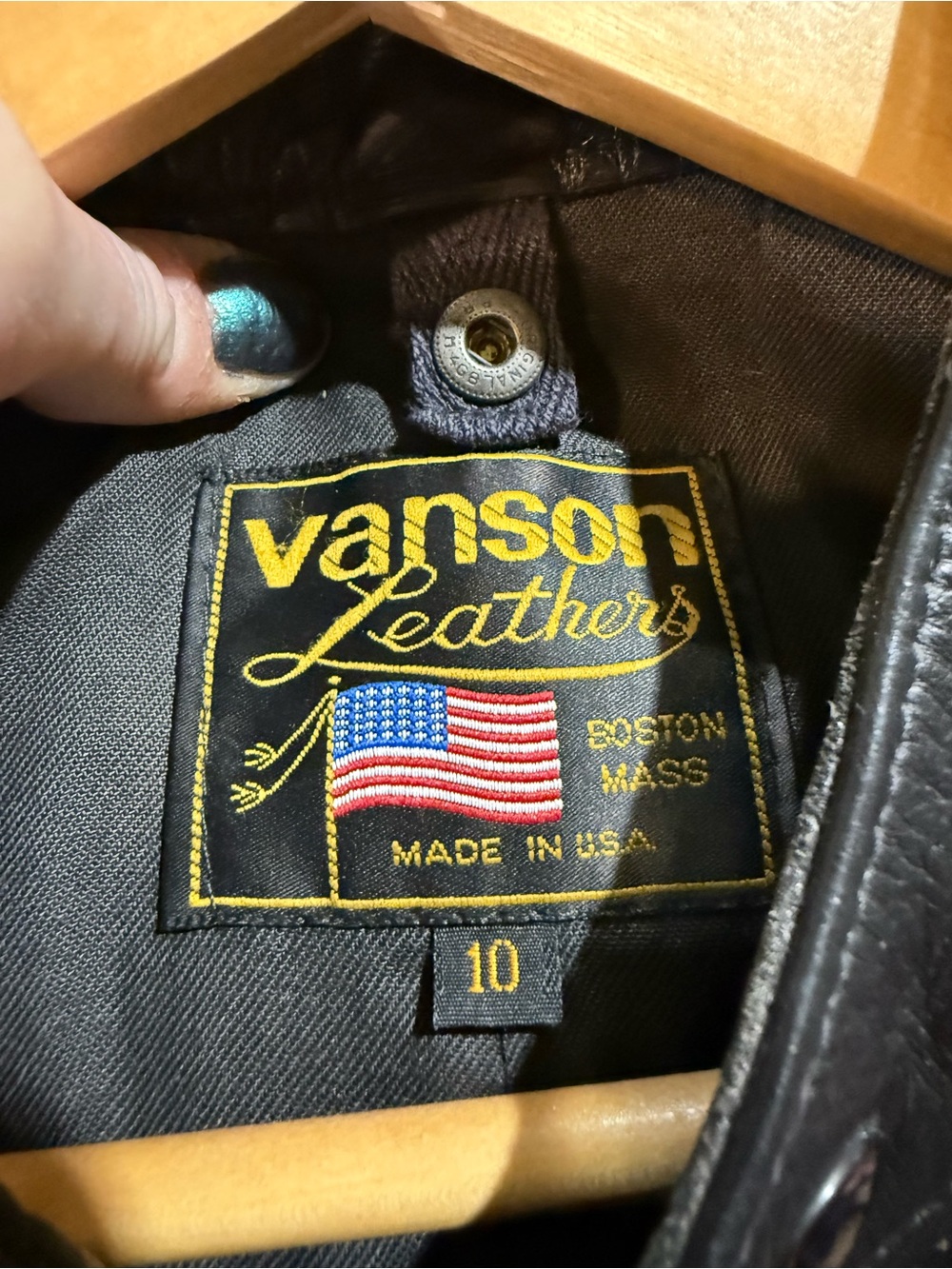 Vanson Cobra leather motorcycle vent jacket size 10 - Picture 13 of 13